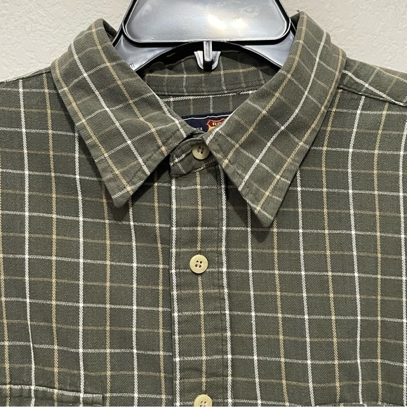 Route 66 Men’s Button Down Long Sleeve Shirt w/ Thick Heavy Cotton Size Large - Picture 1 of 8
